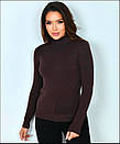Жіночий теплий гольф однотонний у великих розмірах у кольорах (р. 42-52) 18sv3439, фото 5