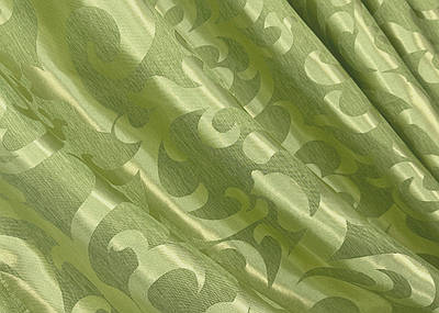 Щільна тканина жакард "Вензель". Висота 2,7м. Колір салатовий. 297ш
