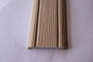 Поріг Алюмінієвий 28мм х 2мм відкритий монтаж, Дуб сірий (АП005) 1800 мм