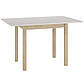 Розкладний кухонний стіл Flip 80-160 см кашемір із ніжками кольору дуб кремона торро у скандинавському стилі, фото 4