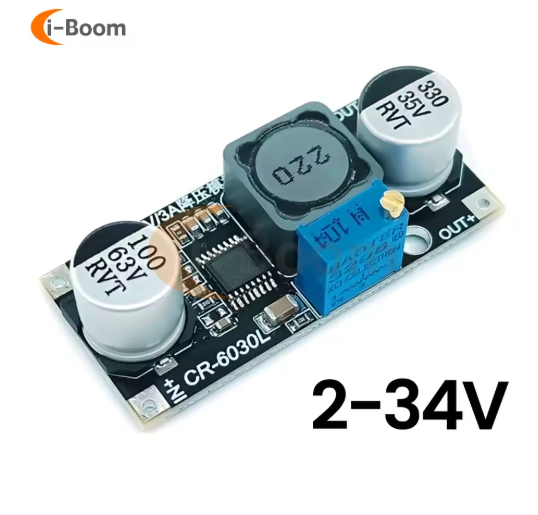 Понижувальний модуль живлення постійного струму (DC-DC) від 7-100 В до 5 В 2 А перетворювач, фото 1