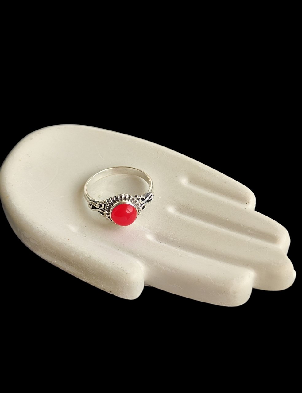 Кільце з каменем халцедон. Перстень з халцедоном. Каблучка халцедон коло. Розмір 17.5. Індія., фото 1