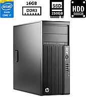 Компʼютер HP Z230 Tower Workstation/Core i7-4790 3.60GHz/16GB DDR3/SSD 250GB+HDD 500GB/Intel HD Graphics 4600/400W Б/В