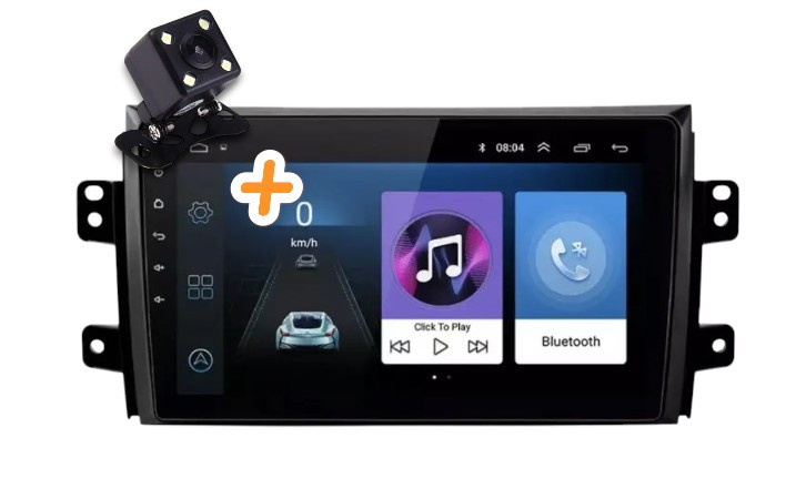 Штатна магнітола Suzuki SX-4 2006-2013 на Android | 9” сенсорний екран, GPS, Bluetooth, Wi-Fi, камера, фото 1