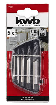 Набір екстракторів, 5 шт, KWB (444300)
