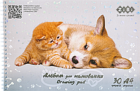 Альбом для малювання на пружині (А4, 30 аркушів, мікроперфорація) Zibi Kids Line Friendly ZB.1451-09