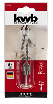 Свердло спіральне по дереву з зенкером, 4 мм, KWB (513104)