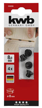 Центр перекладний 8 мм, 4 шт, KWB (530208)