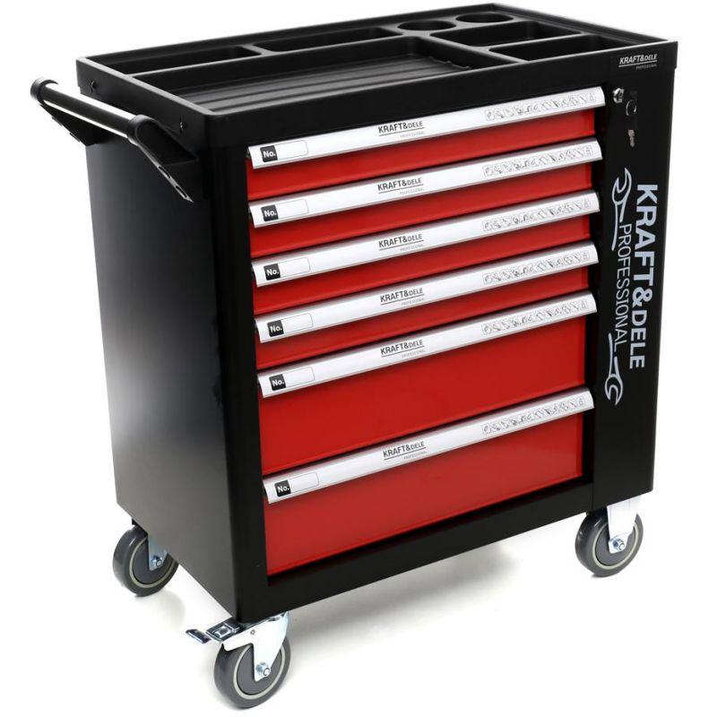 Візок для майстерні з інструментами 263 ел. Kraft Dele KD362 сервісна шафа з інструментами