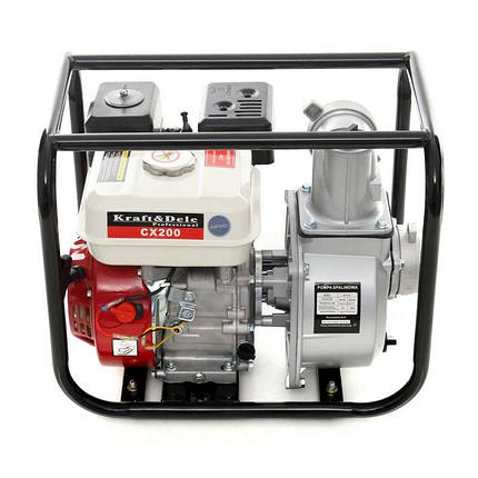 Мотопомпа побутова 6,5 к. с., 1000 л/хв Kraft Dele KD771 мотопомпа, фото 1