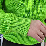 Кардиган жіночий короткий на гудзиках манжети 44/48 салатовий, фото 2