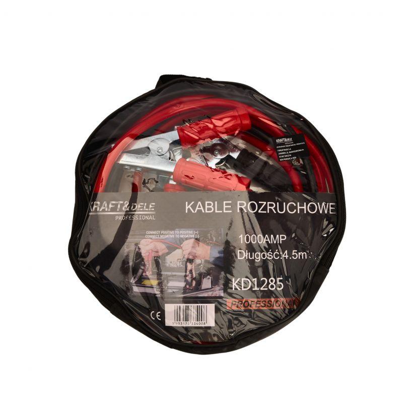 Стартові дроти для акумулятора 1000А 4,5м Kraft Dele KD1285 силові кабелі