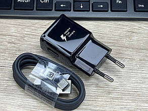 Зарядний пристрій для Samsung Fast Charging Type-C Galaxy s10 S10+, A10, A30, A40, A50 s9 s9+ s8 s8+ Note 8 9 08