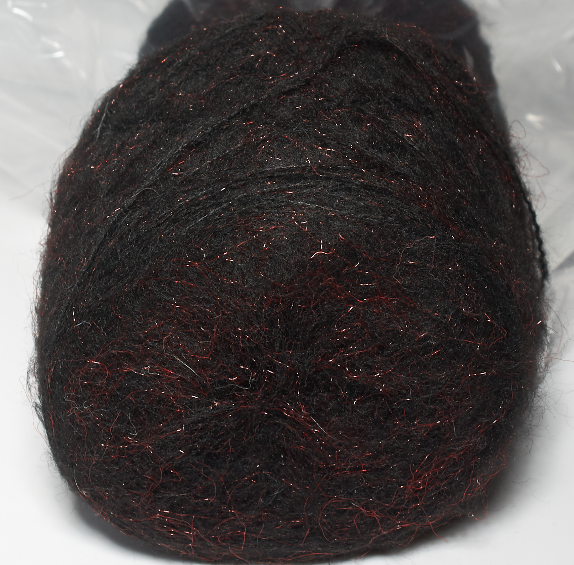 Fancy-1001 (88грам) чорний із червоними ворсинками, фото 1