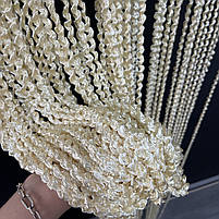 Штори з ниток в будинок , штори-спіралі для дитячої вітальні Золотисті (NS-23), фото 4