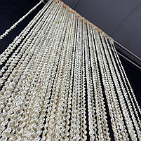 Штори з ниток в будинок , штори-спіралі для дитячої вітальні Золотисті (NS-23), фото 5