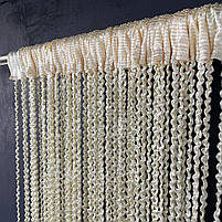 Штори з ниток в будинок , штори-спіралі для дитячої вітальні Золотисті (NS-23), фото 8