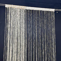 Штори з ниток в будинок , штори-спіралі для дитячої вітальні Золотисті (NS-23), фото 2