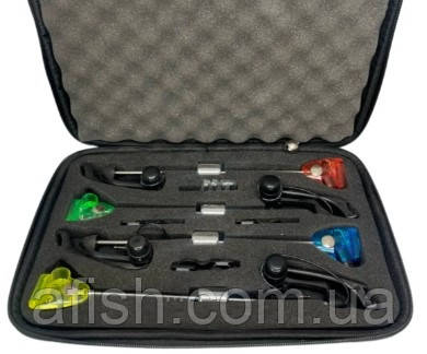 Набір свингерів на защіпці  Shark у кейсі 4шт, фото 1