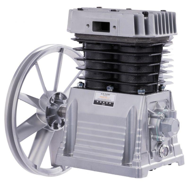 Компресорний блок безмасляний 5,5 кВт Kraft&Dele KD1494 двопоршневий компресор для майстерні