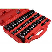 Набір для ремонту підшипників 52 шт Kraft&Dele KD10699 набір для зняття втулок, фото 5