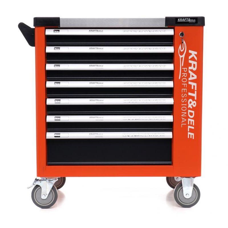 Візок для майстерні з інструментами 258ел. Kraft Dele KD1067 сервісна шафа