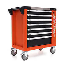 Візок для майстерні з інструментами 258ел. Kraft Dele KD1067 сервісна шафа, фото 2
