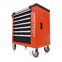 Візок для майстерні з інструментами 258ел. Kraft Dele KD1067 сервісна шафа, фото 5