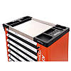 Візок для майстерні з інструментами 258ел. Kraft Dele KD1067 сервісна шафа, фото 8