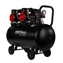 Безмасляний компресор 100 л. Kraft&Dele KD1392 двопоршневий компресор для майстерні, фото 2