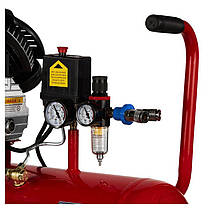 Компресор повітряний 100Л 2 Поршні Kraft&Dele KD1480 компресор повітряний з ресивером, фото 5