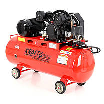 Компресор повітряний 100 л 400В Kraft&Dele KD404 компресор повітряний з ресивером, фото 2