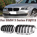 Тюнінг Решітки радіатора M5 Style BMW F10 / F11, глянець + хром, 2010–2016 Бмв ф10 ф10 ніздрі м5 стиль Tuning, фото 6