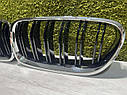 Тюнінг Решітки радіатора M5 Style BMW F10 / F11, глянець + хром, 2010–2016 Бмв ф10 ф10 ніздрі м5 стиль Tuning, фото 4