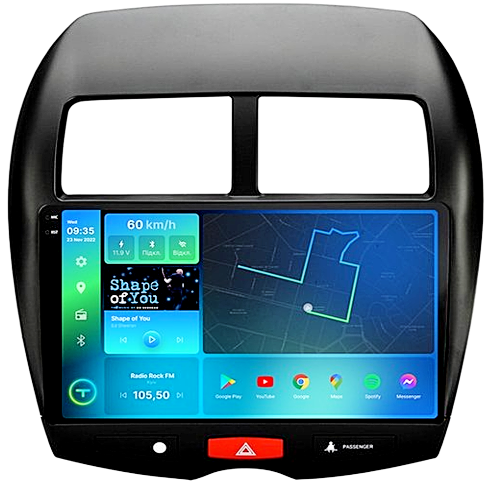 Штатна магнітола андроїд MITSUBISHI ASX,RVR,Outlander Автомагнітола 2 дин 2/32, штатний головний пристрій ниссан, фото 1