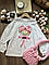 Кофта на дівчинку "Букет сердечок" Білий 23406, 43, pig benny, Білий, Для дівчаток, Весна Осінь, 122, фото 4