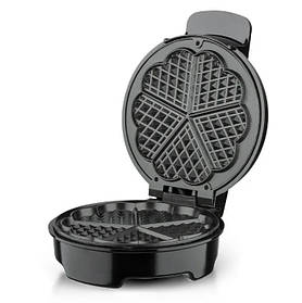 Вафельниця електрична Hoffmans HM-3024 з антипригарним покриттям 1000W Black (3_07225)