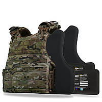 Бронежилет (M) Militex Modular X-1 (збільшена площа захисту) з балістичними пакетами, Multicam, 2 клас