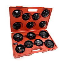 Професійний набір для заміни масляного фільтра 15 шт. Kraft Dele KD10500 комплект знімачів, фото 3