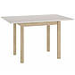Стіл кухонний обідній розкладний Flip 60-120х80 см кашемір на ніжках кольору дуб кремона торро, фото 4