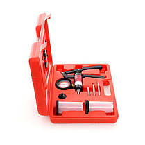 Ручний вакуумний насос із приладдям 0-3 бар Kraft&Dele KD10515 насос (тестер) діагностичний, фото 5