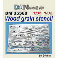 Трафарет для нанесення текстури дерева у масштабі 1/35. DANMODELS DM 35560