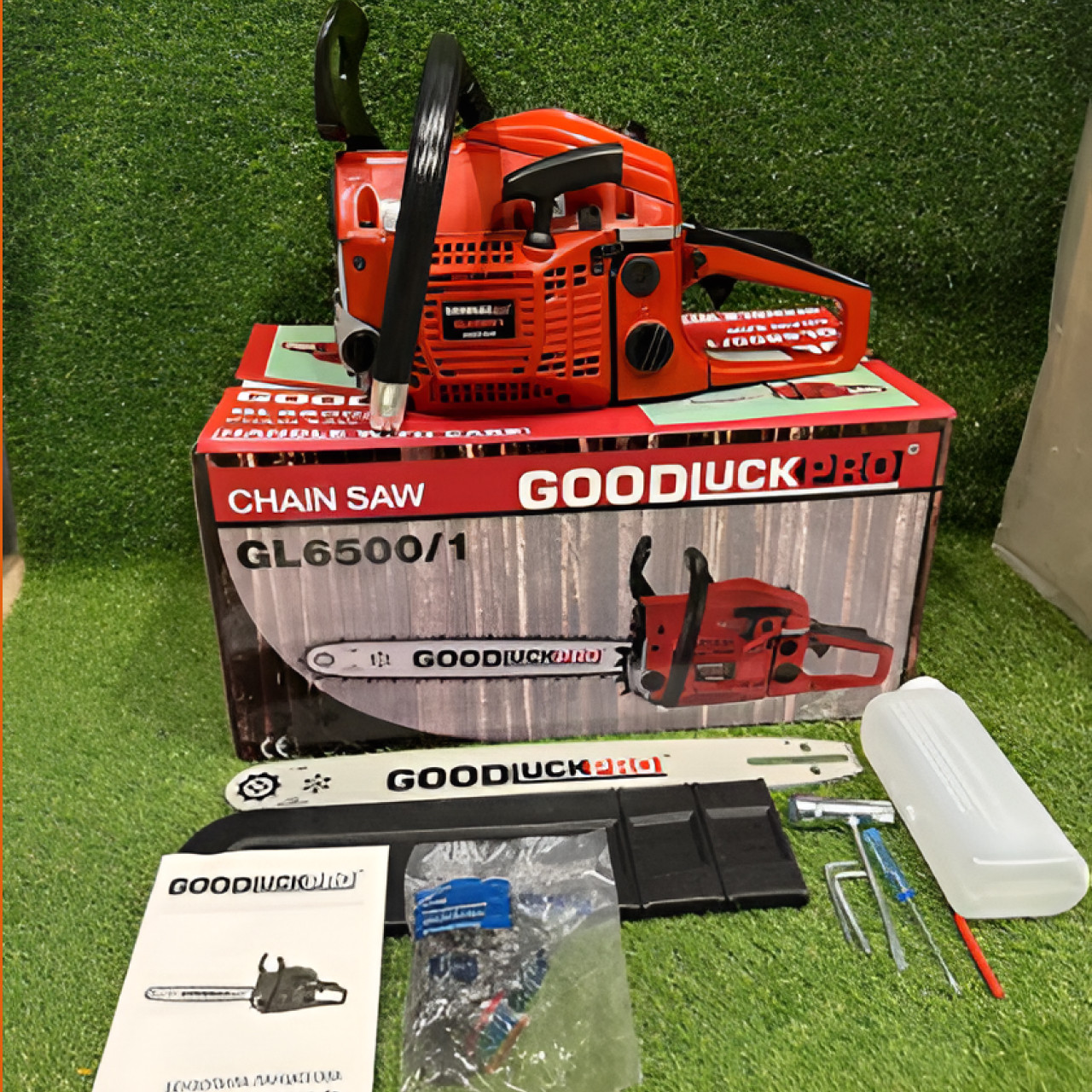 Бензиновая пила GOODLUCK GL6500 Бензопила цепная Пилы для дерева (1 шина +1 цепь) Пилы БЕНЗИНОВЫЕ Бензопила садовая - фото 1 - id-p2758835634