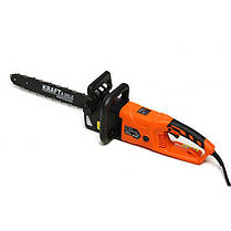 Електропила 40 см 3100Вт Kraft&Dele KD10640 ланцюгова електропила, фото 4