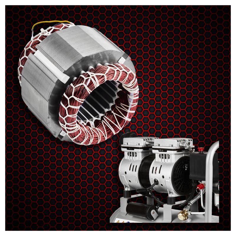 Безмасляний компресор 24 л 1200 Вт Kraft&Dele KD1395 двопоршневий компресор для майстерні