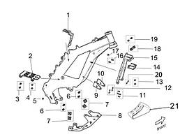 Прилеглі частини рами II