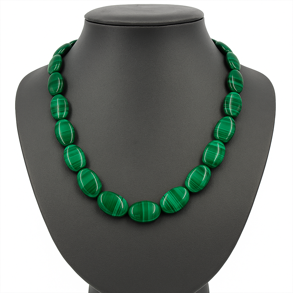 Малахіт 10х14 намисто, 0587ОМ, фото 1