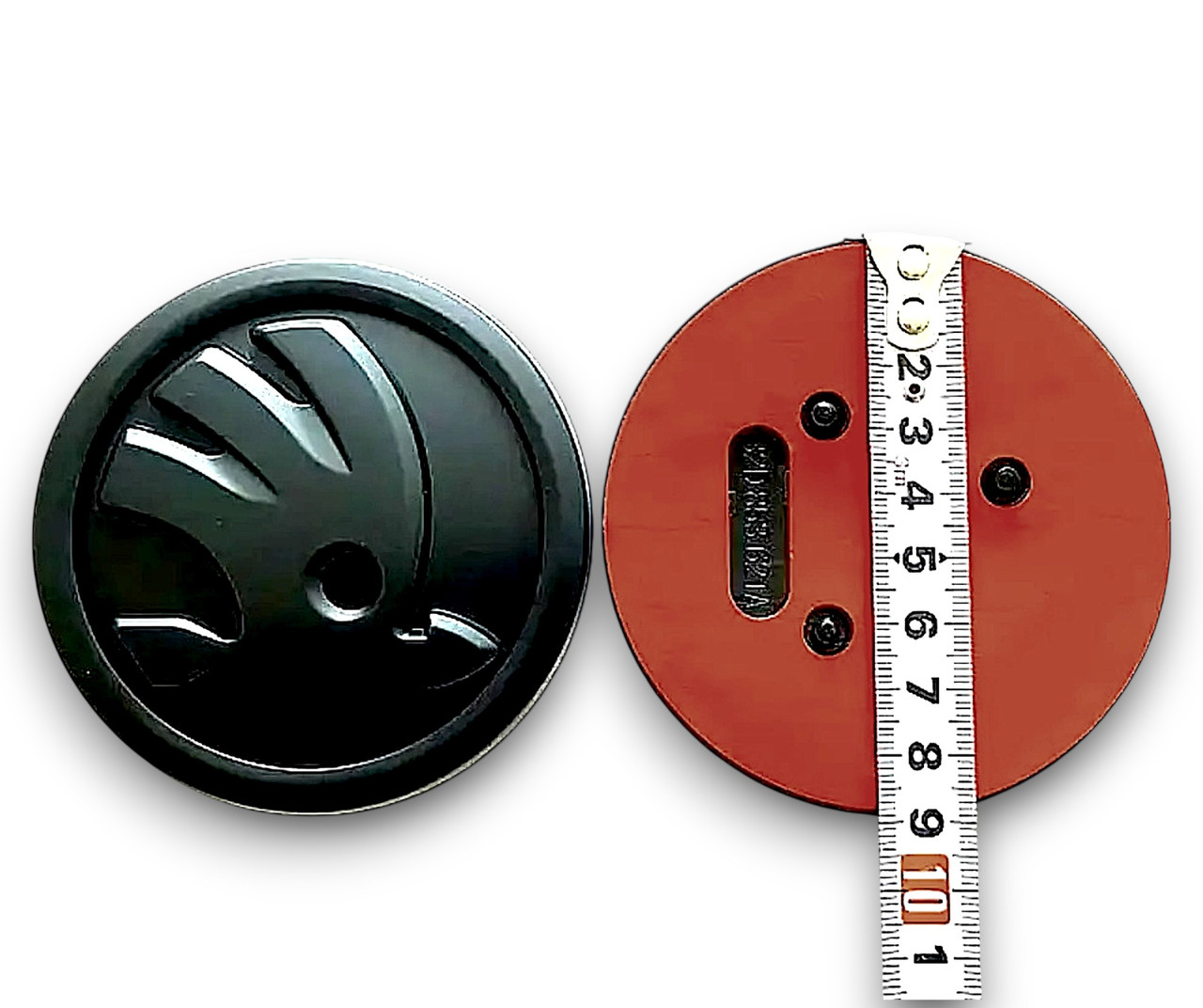 Емблема Skoda чорна 89мм., фото 1