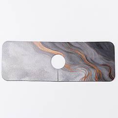 Килимок під кран раковини вологовбираючий поліестер 37,5×13 см захист, вологопоглинаючий аксесуар кухня ванна поверхня