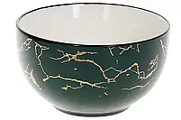 905-244 Піала порцелянова Green Marble 700 мл, колір — темно-зелений мармур, фото 2